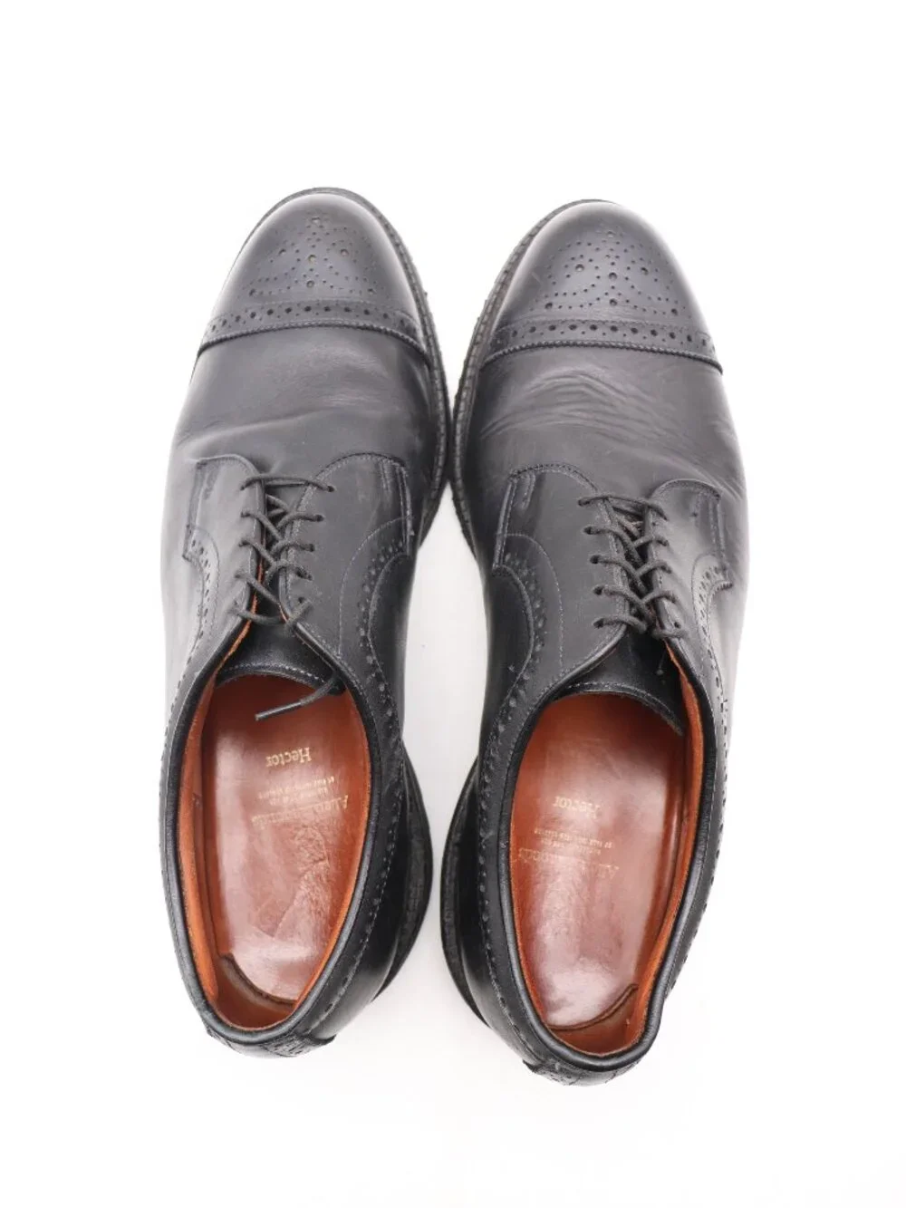 Allen Edmonds Hector Men's Size 13 D Black Leather Cap Toe Oxford Shoe
